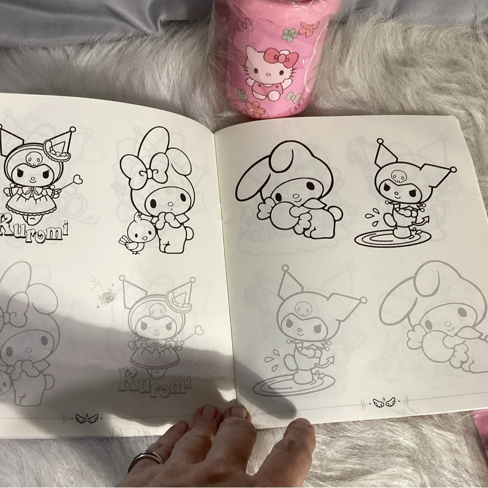Hello Kitty Bundle of NEW Colored Pencils, Coloring Book & Pencil Cup - Picture 6 of 15